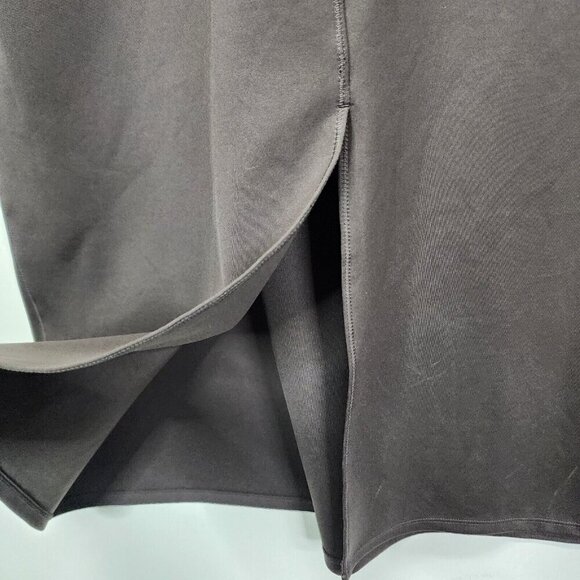 M.M. Lafleur Haze Dark Taupe Women's The Elsa Basic Solid Dress Light Scuba XL - Picture 13 of 16